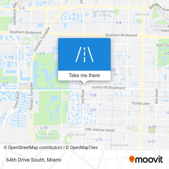 Mapa de 64th Drive South