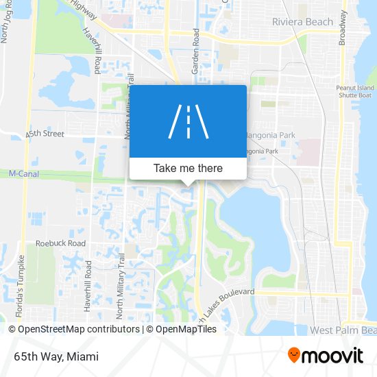 Mapa de 65th Way