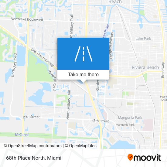 Mapa de 68th Place North