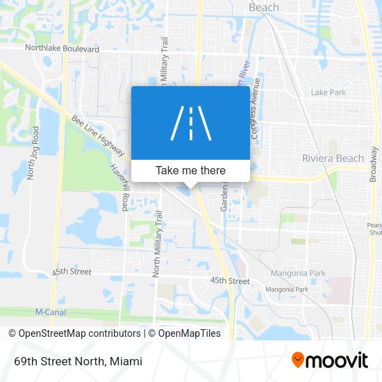 Mapa de 69th Street North