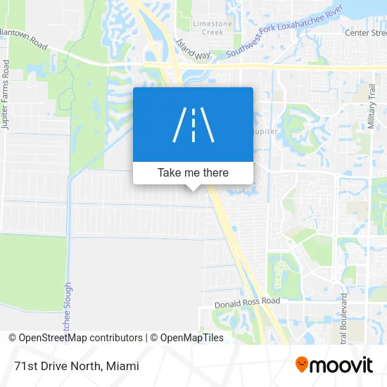 71st Drive North map