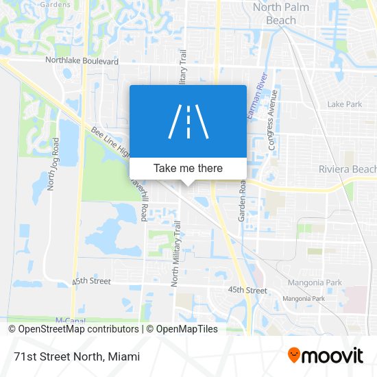 Mapa de 71st Street North