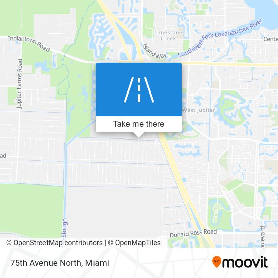 75th Avenue North map