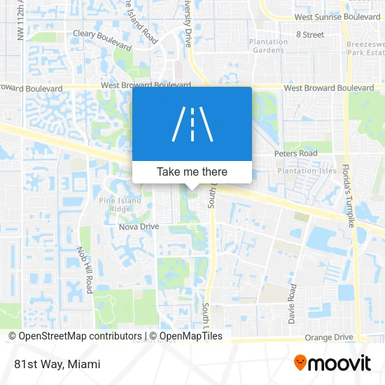 81st Way map