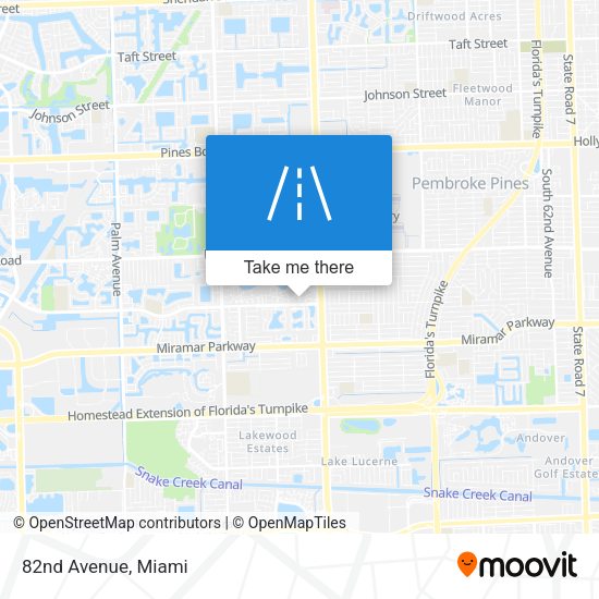 Mapa de 82nd Avenue