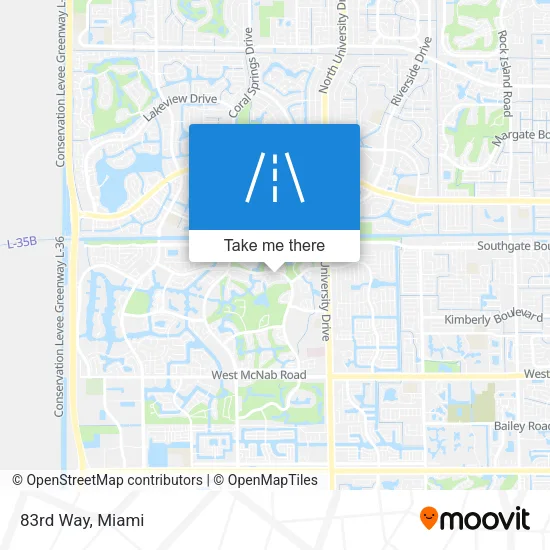 83rd Way map