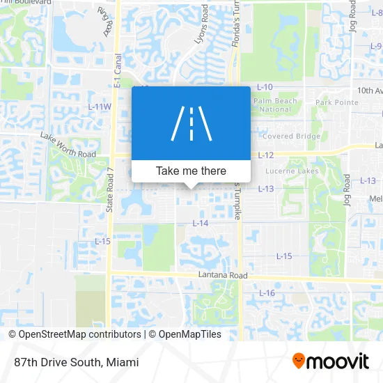 87th Drive South map