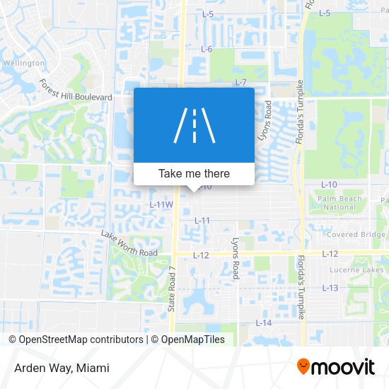 Mapa de Arden Way