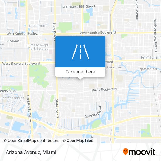 Mapa de Arizona Avenue