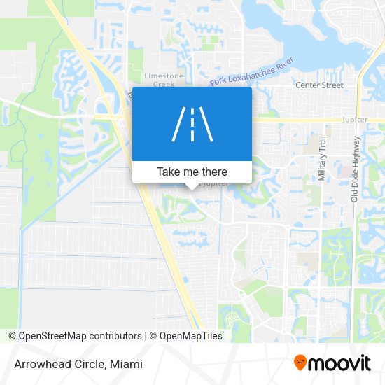 Arrowhead Circle map