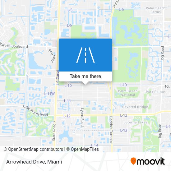 Arrowhead Drive map