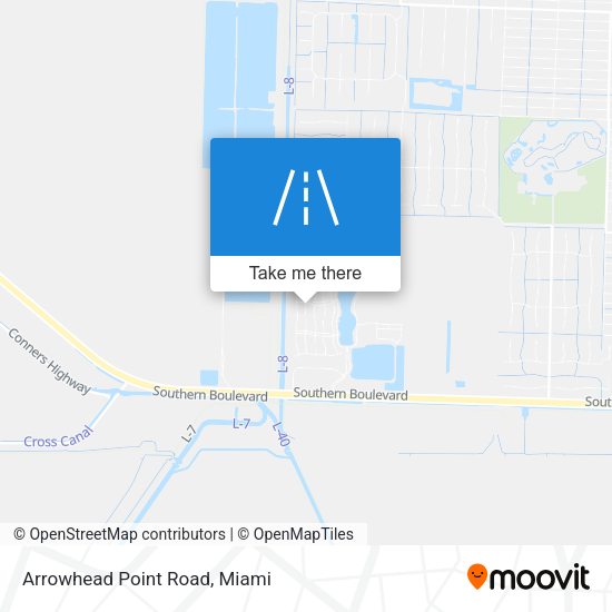 Arrowhead Point Road map