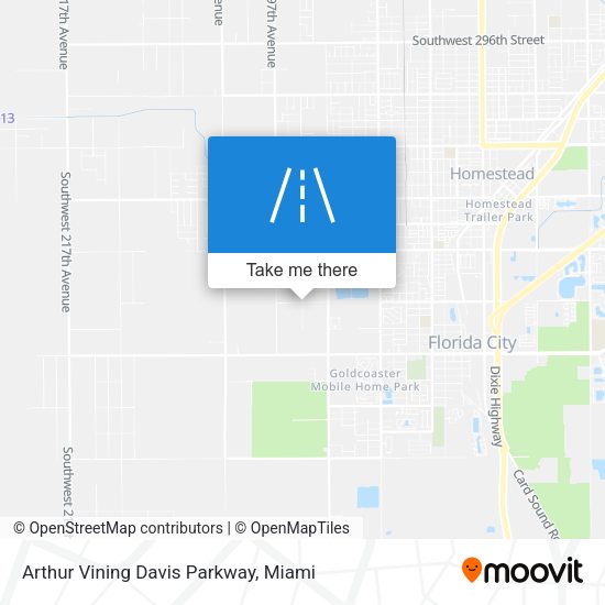 Arthur Vining Davis Parkway map