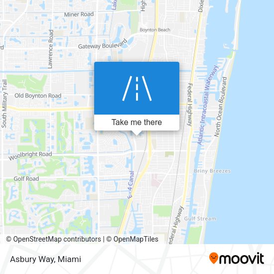 Mapa de Asbury Way