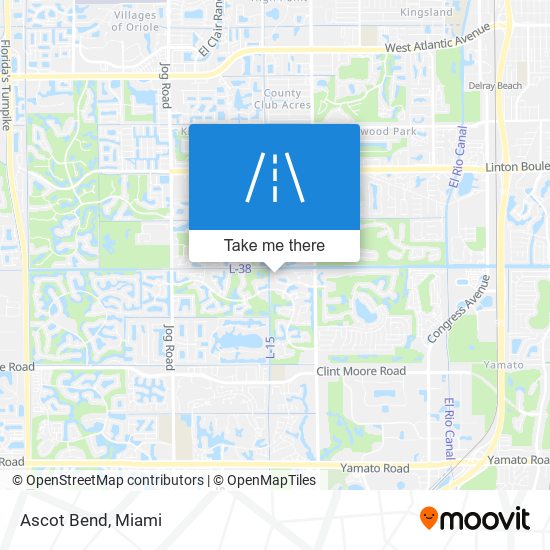 Ascot Bend map