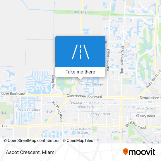 Mapa de Ascot Crescent