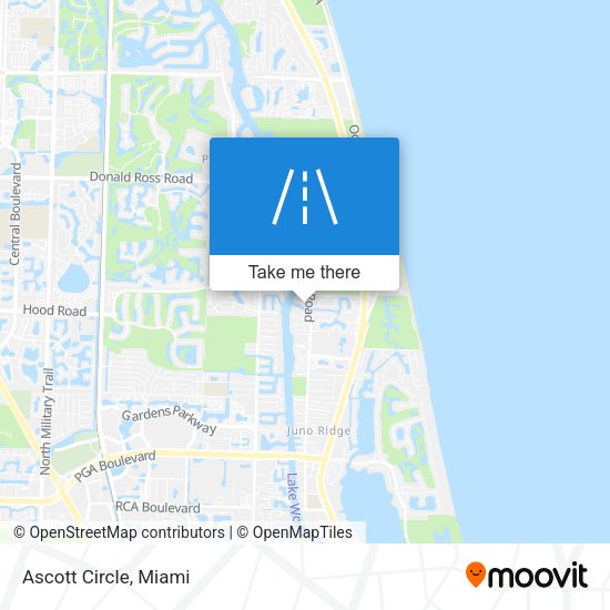 Ascott Circle map