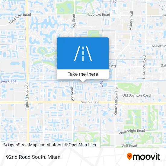 Mapa de 92nd Road South