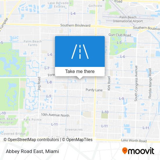 Abbey Road East map