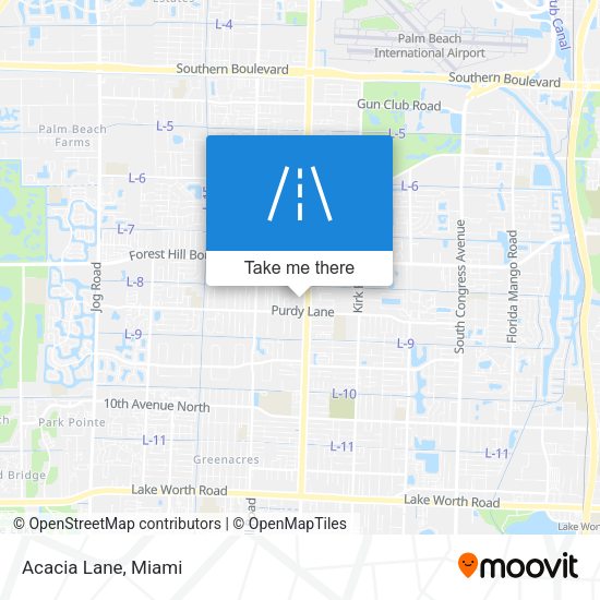 Mapa de Acacia Lane