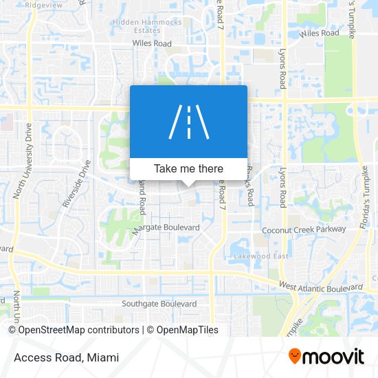 Mapa de Access Road