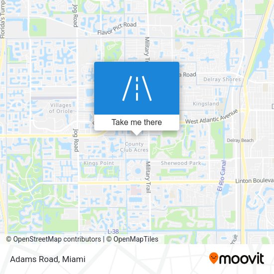 Mapa de Adams Road