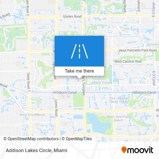 Addison Lakes Circle map