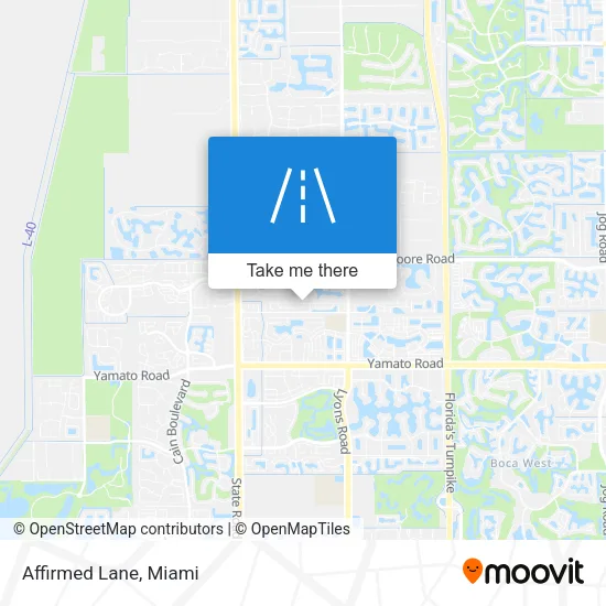 Affirmed Lane map