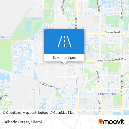 Albedo Street map