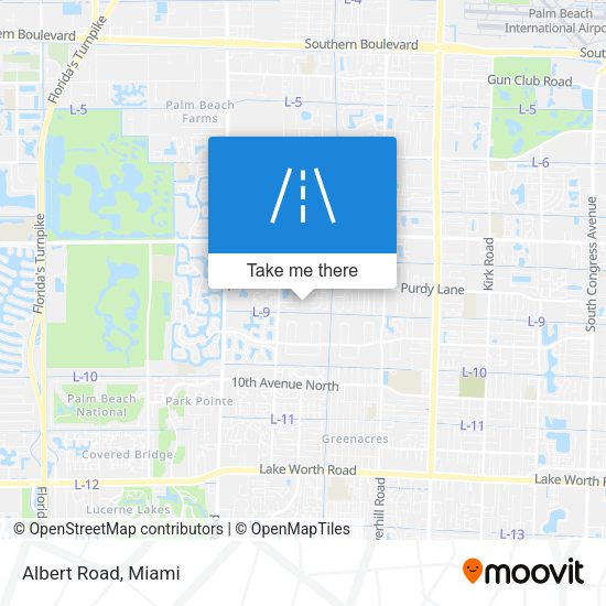 Mapa de Albert Road