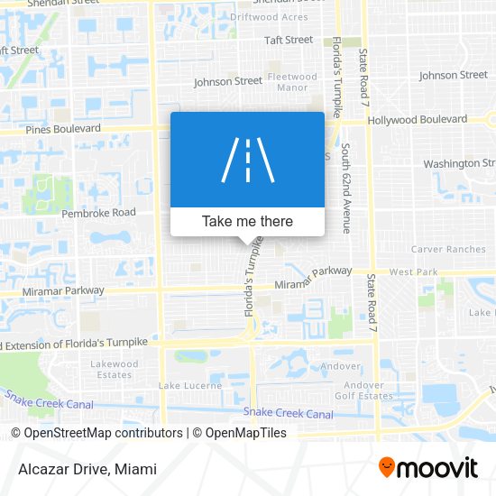 Alcazar Drive map