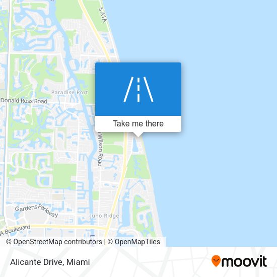 Mapa de Alicante Drive