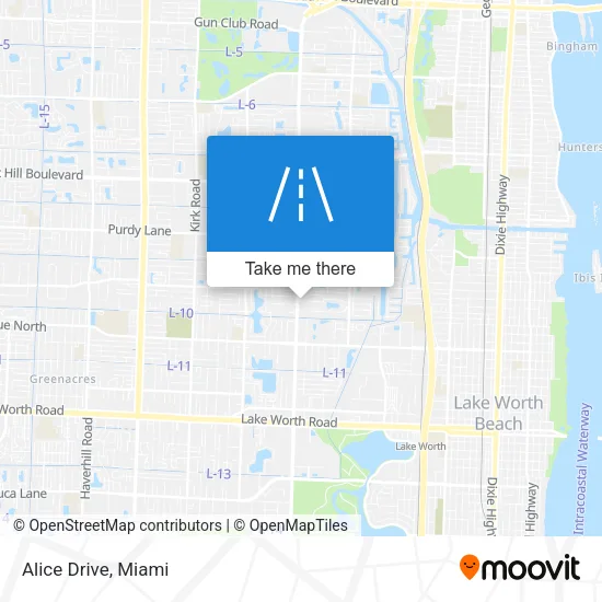 Alice Drive map