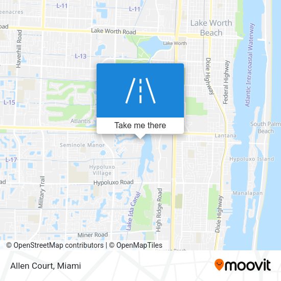 Mapa de Allen Court
