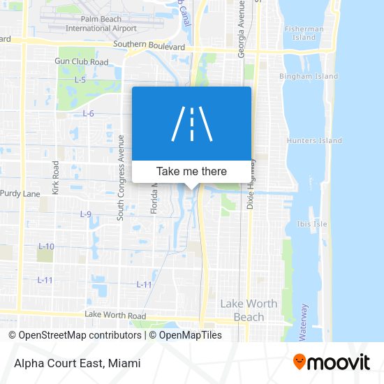 Mapa de Alpha Court East