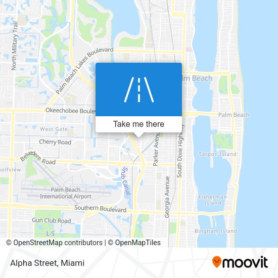 Mapa de Alpha Street