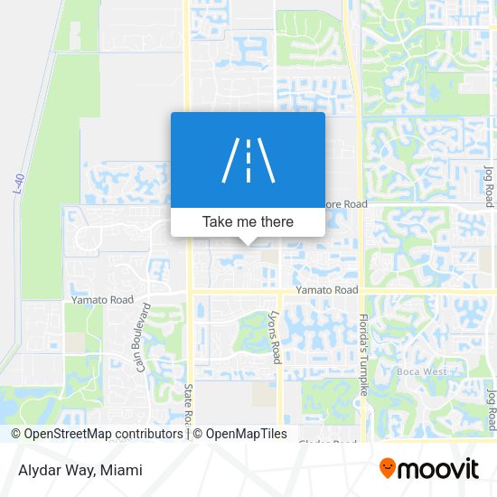 Mapa de Alydar Way