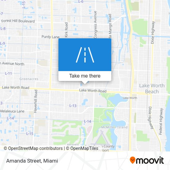 Mapa de Amanda Street