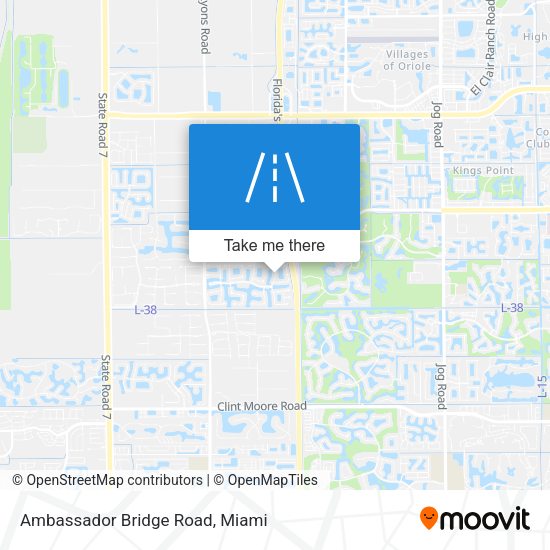 Ambassador Bridge Road map