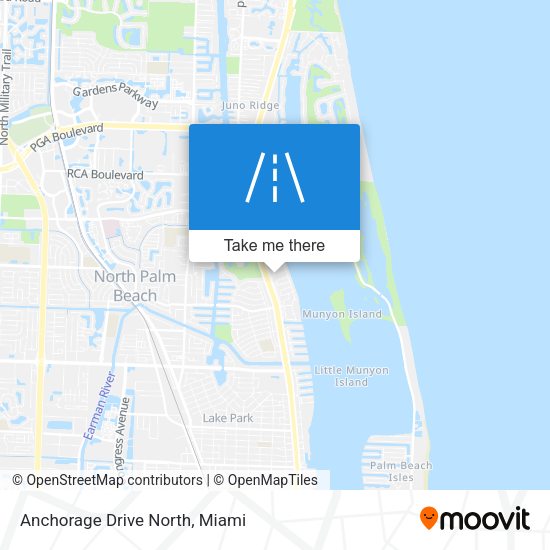 Anchorage Drive North map