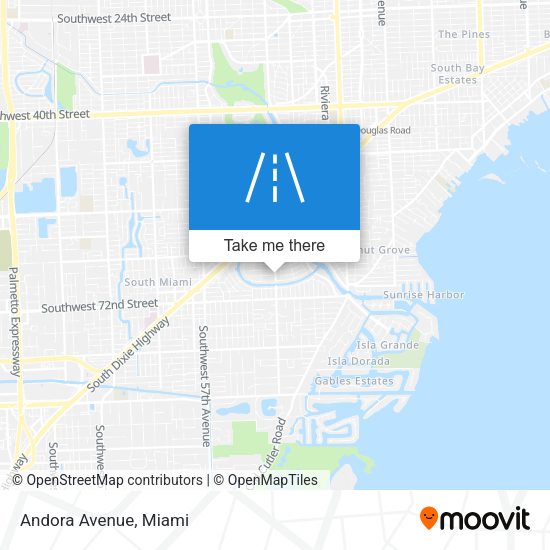 Mapa de Andora Avenue