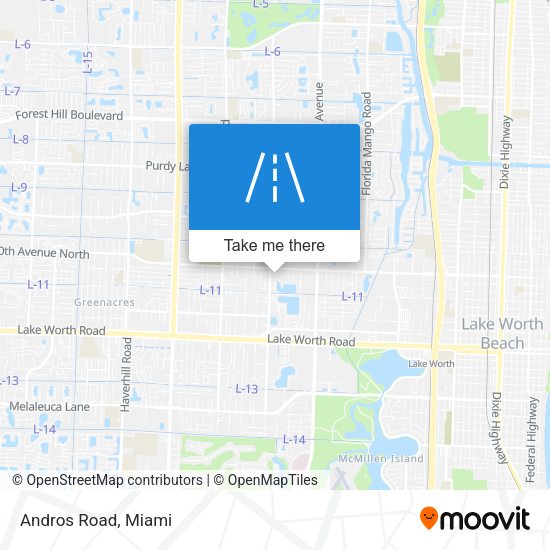 Mapa de Andros Road