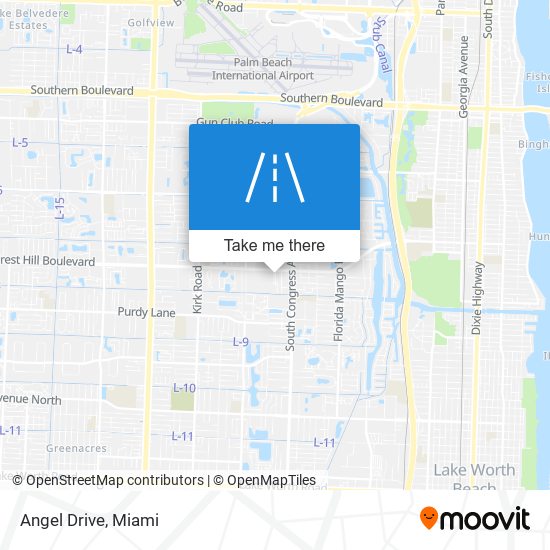 Angel Drive map