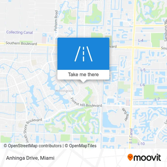 Anhinga Drive map