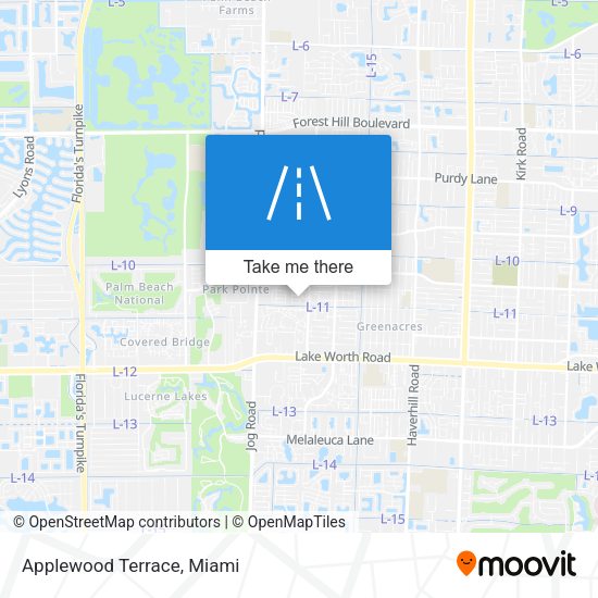 Mapa de Applewood Terrace