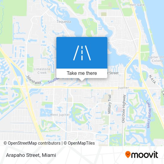 Mapa de Arapaho Street