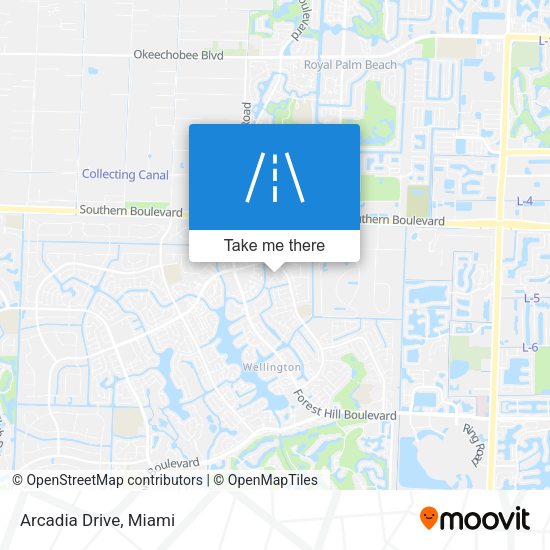 Mapa de Arcadia Drive