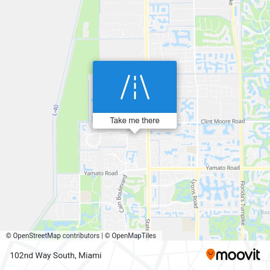 Mapa de 102nd Way South