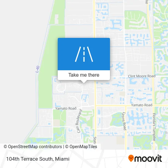 104th Terrace South map