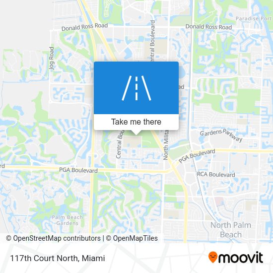 Mapa de 117th Court North